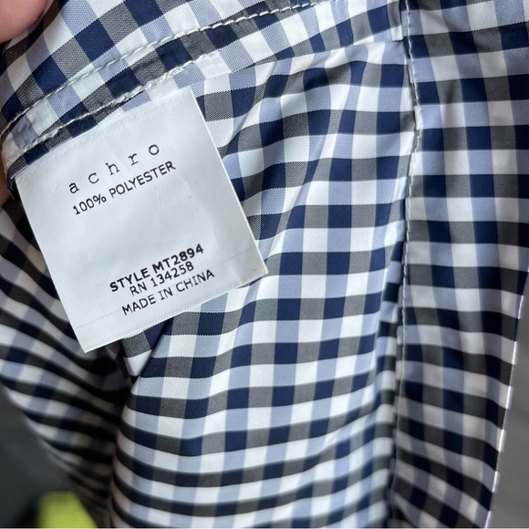 Achro Women’s Gingham Crop Top with Buttons along the back—Collard—Size Small••• - Picture 11 of 13